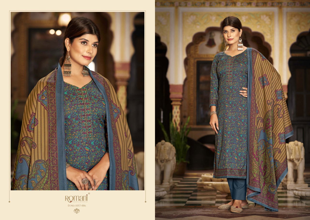 Romani Soneri New Exclusive Wear Pashmina Wholesale Dress Material Collection